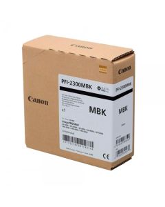 Tinta Canon Negro Mate PFI-2300MBK de 330 ml.